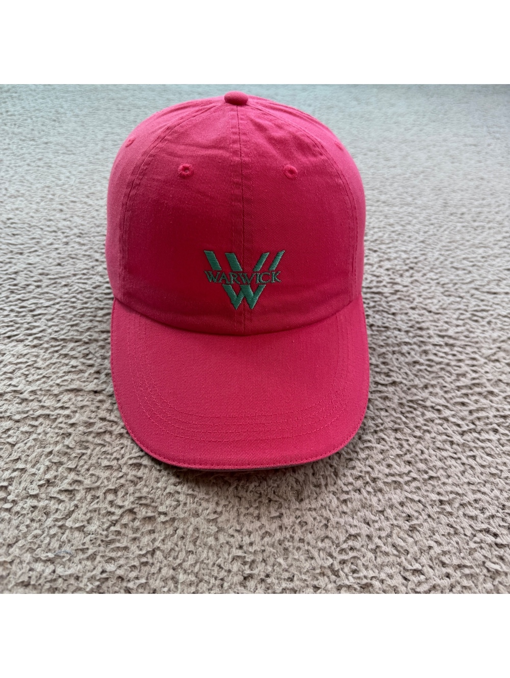 Vintage Warwick Paradise Island Bahamas Pink Embroidered Strapback Hat Cap